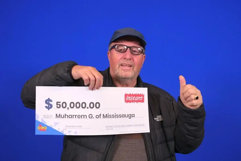 A Mississauga man with a lottery ticket