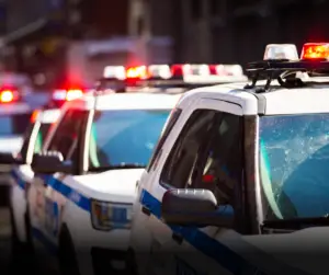 Police car spotted in Brampton